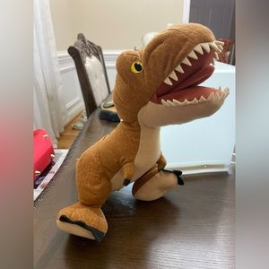 Universal Studios Jurassic World Tyrannosaurus Rex Plush Brown 9" T Rex Dinosaur
